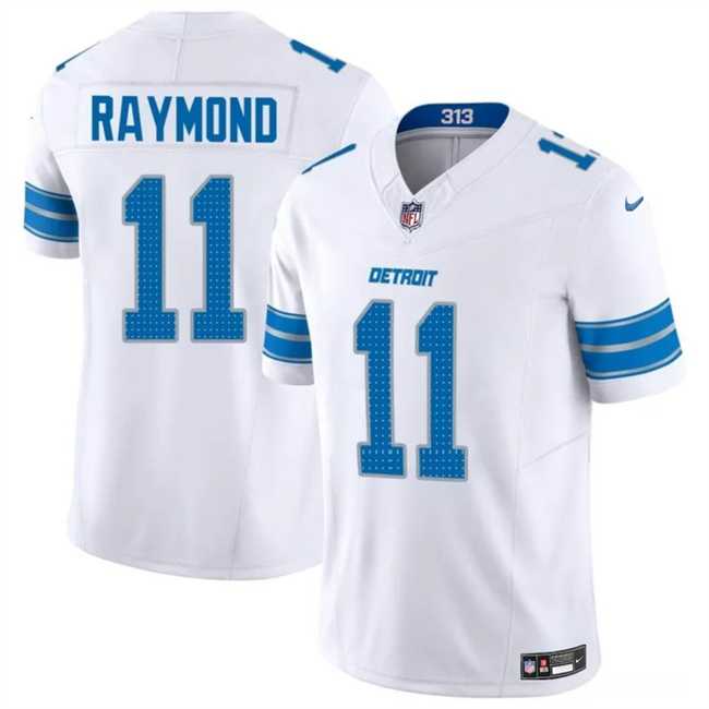 Men & Women & Youth Detroit Lions #11 Kalif Raymond White 2024 F.U.S.E. Vapor Limited Football Stitched Jersey